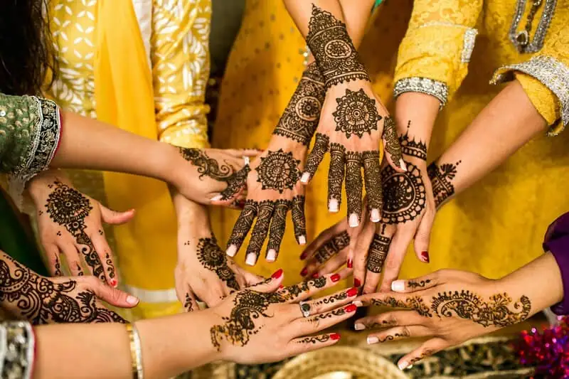 Cérémonie Mehendi mariage indien