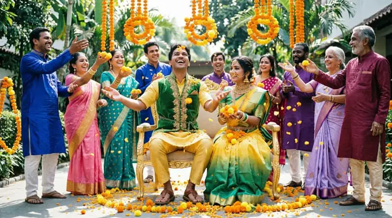 Réception mariage indien festivités