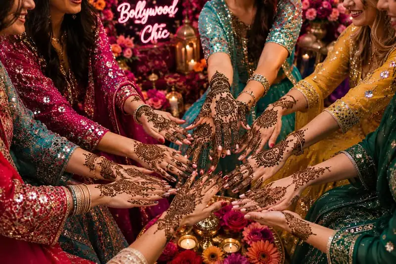 Cérémonie Mehendi mariage indien