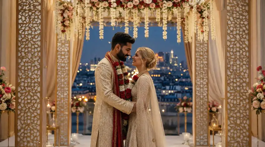 Cérémonie principale mariage indien luxe